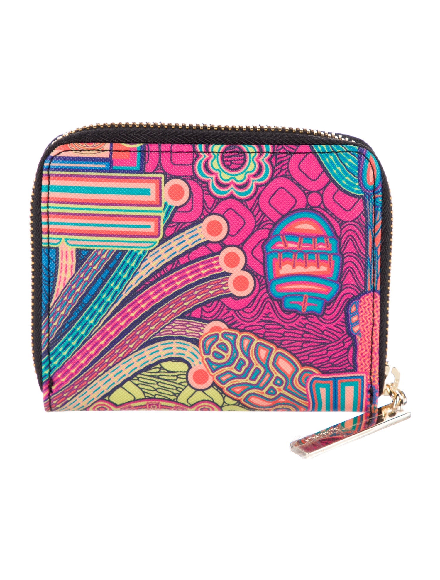 Pineda Covalin Leather Printed Compact Wallet