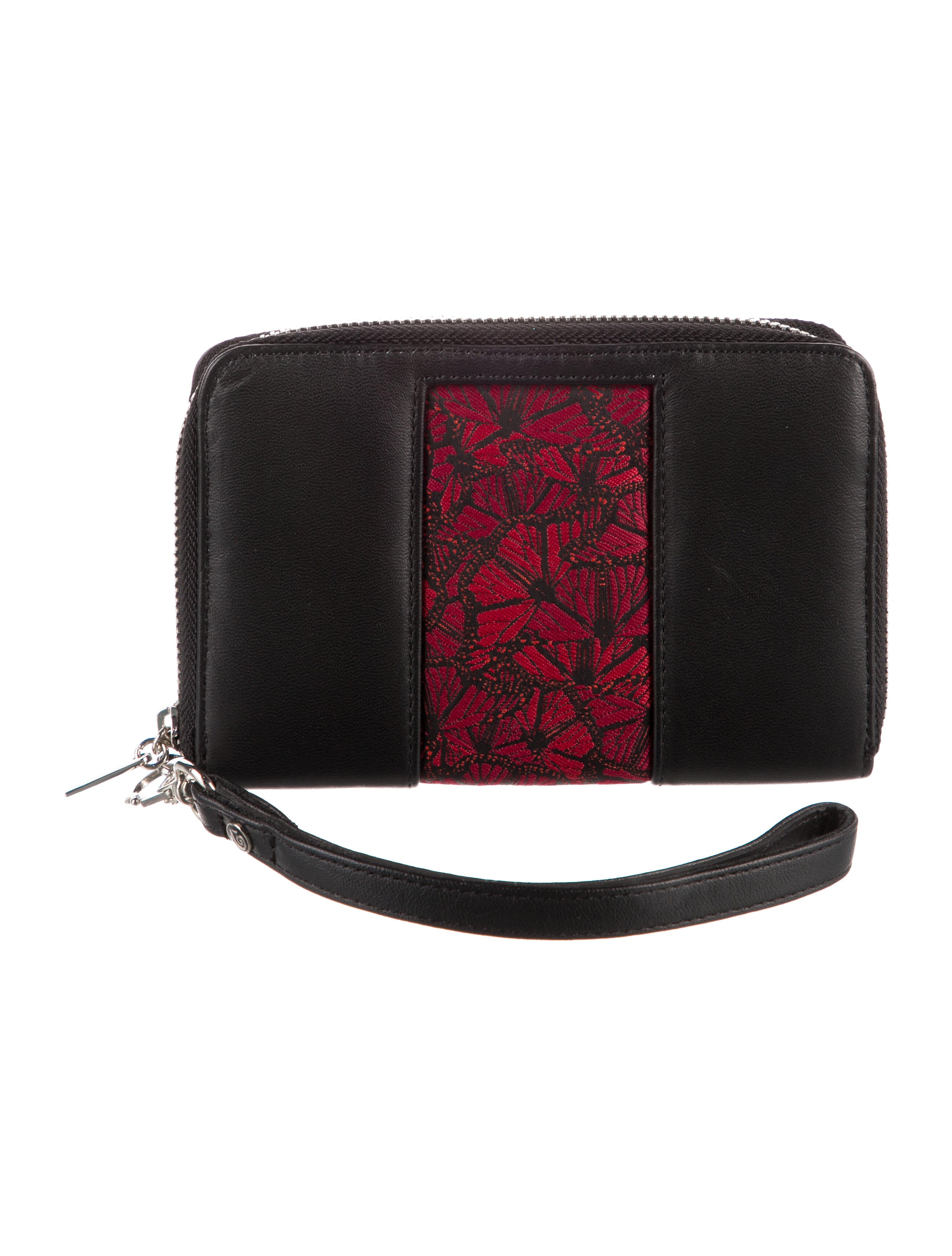 Pineda Covalin Leather Floral Print Wristlet w/ Tags