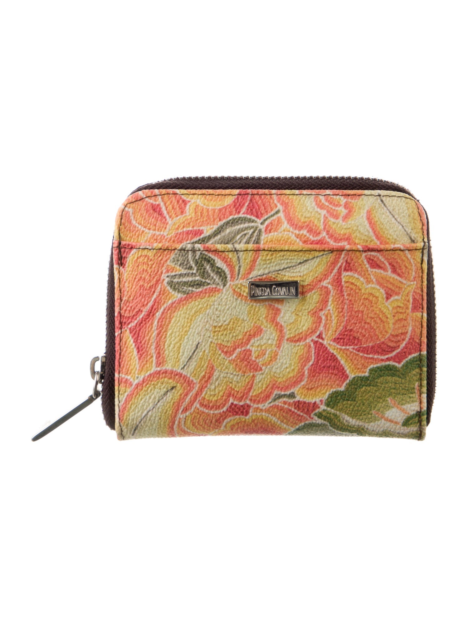 Pineda Covalin Leather Printed Compact Wallet