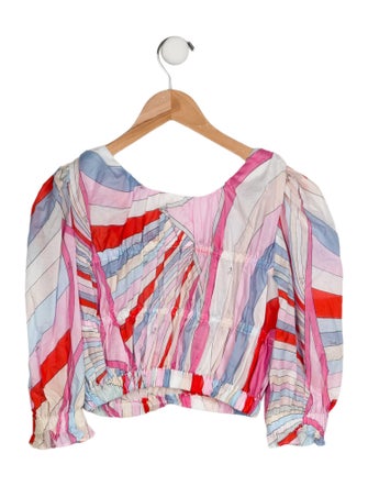 Pucci Junior Long Sleeve Top