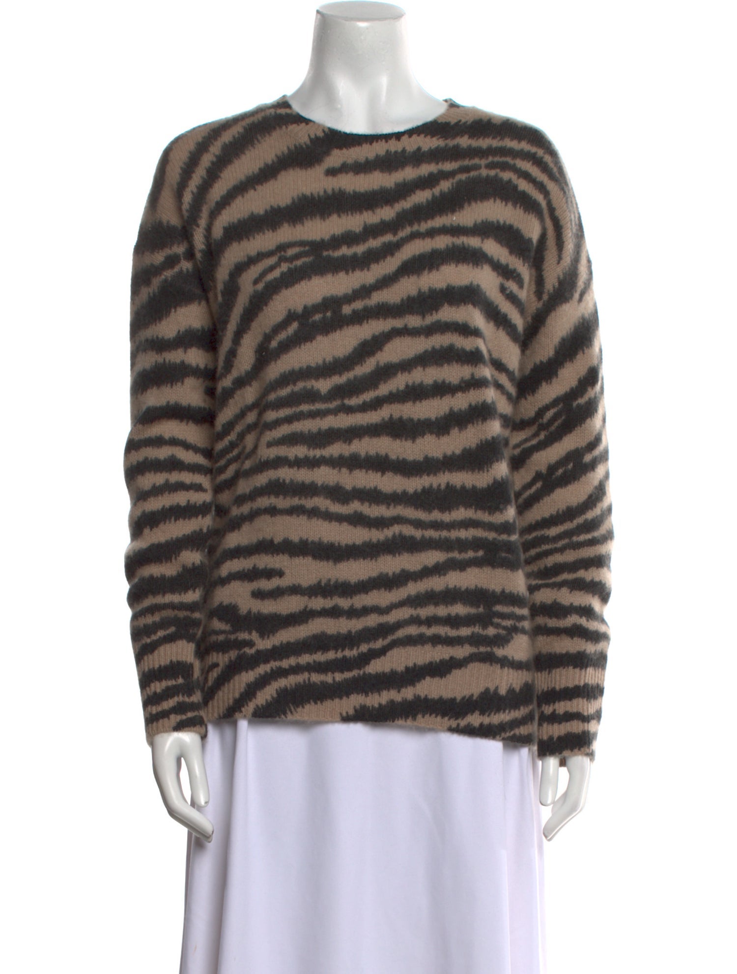 Ply Cashmere Cashmere Animal Print Sweater