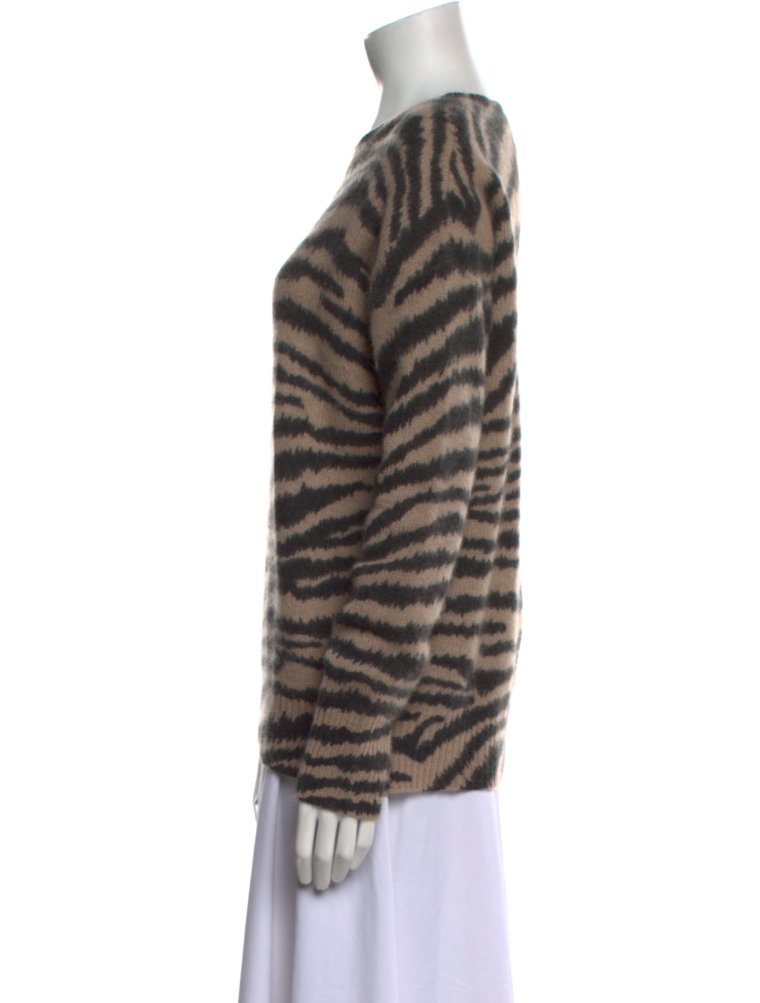Ply Cashmere Cashmere Animal Print Sweater