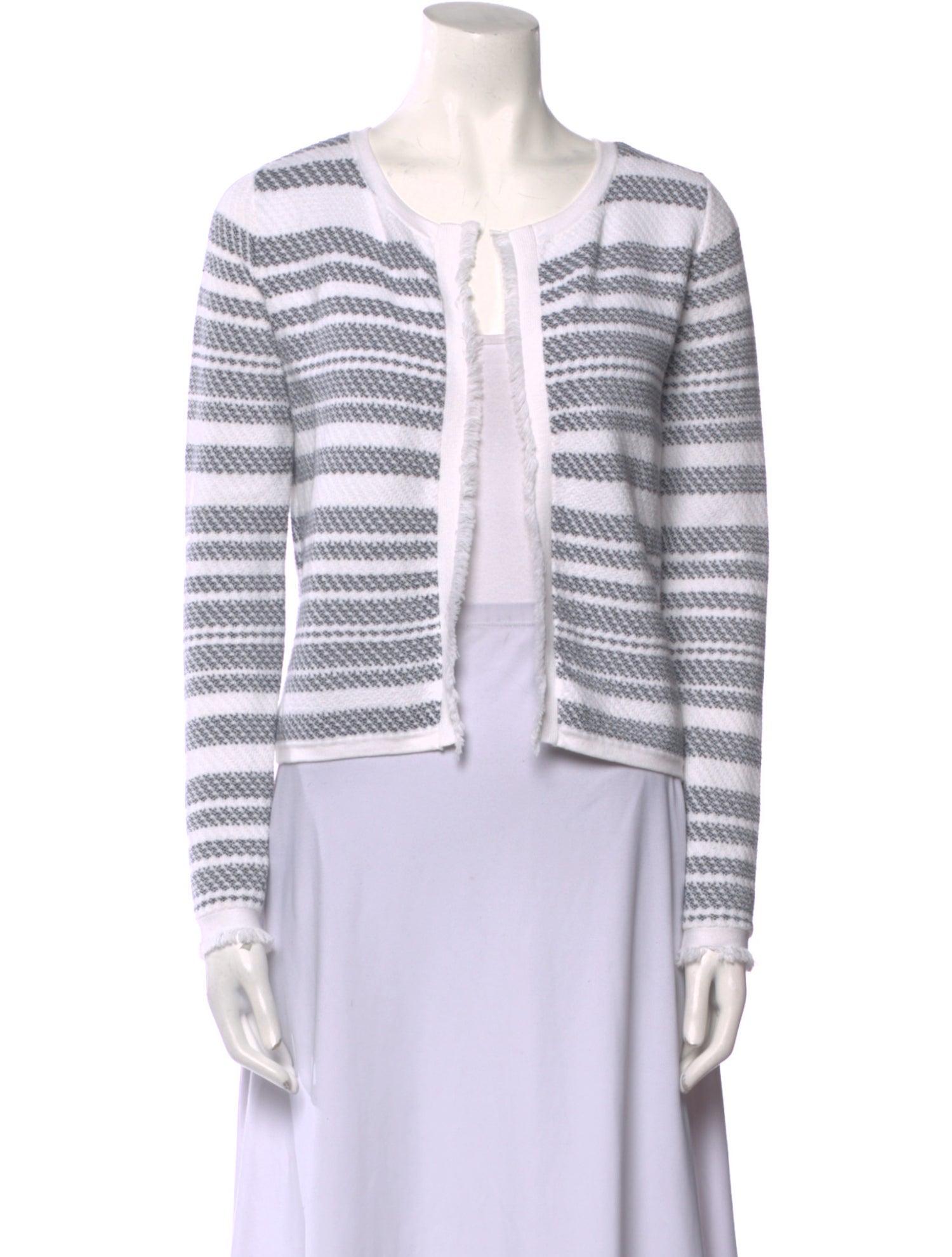 Pure Collection Striped Scoop Neck Sweater