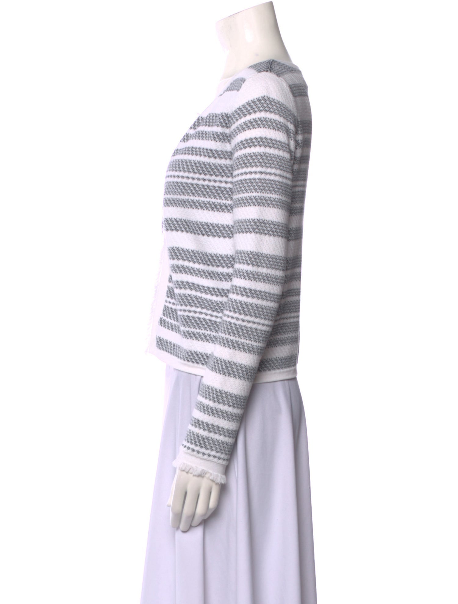 Pure Collection Striped Scoop Neck Sweater