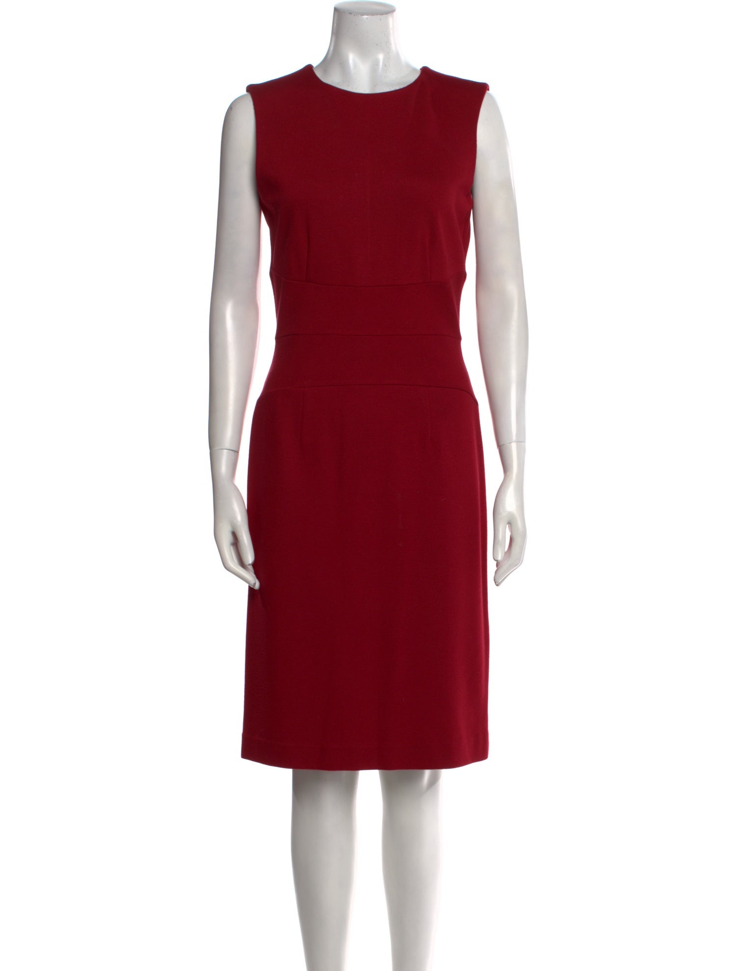 Pure Collection Crew Neck Knee-Length Dress