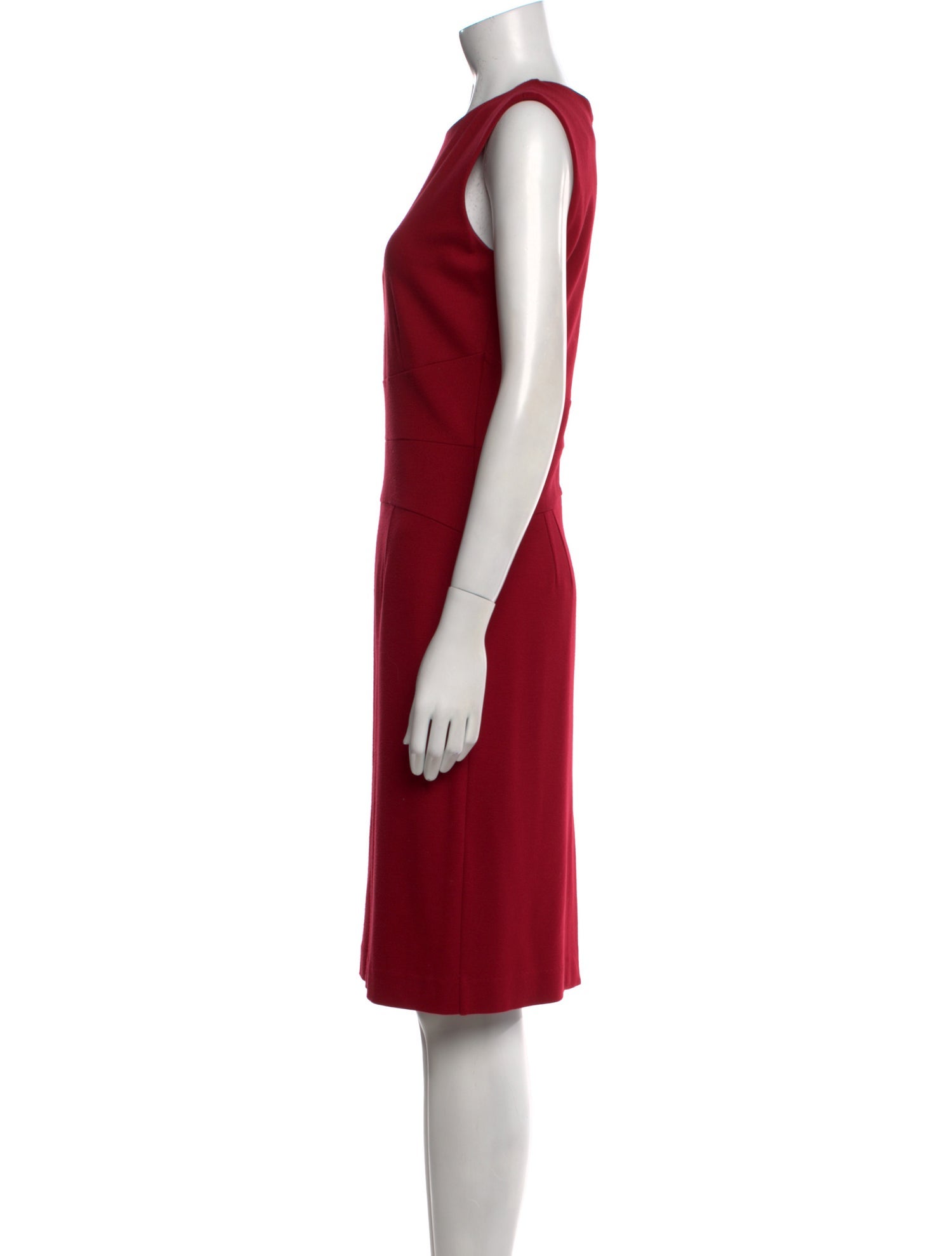 Pure Collection Crew Neck Knee-Length Dress
