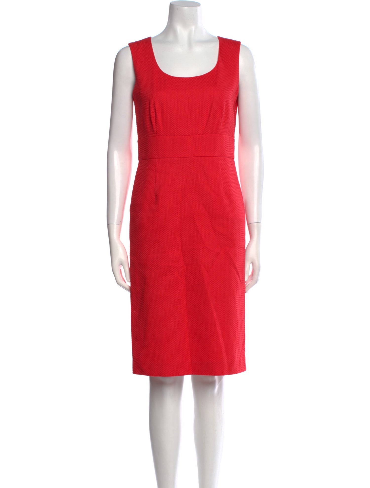 Pure Collection Scoop Neck Knee-Length Dress
