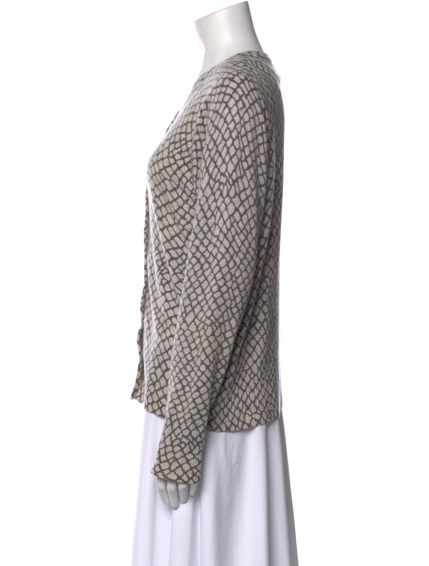 Pure Collection Cashmere Printed Sweater