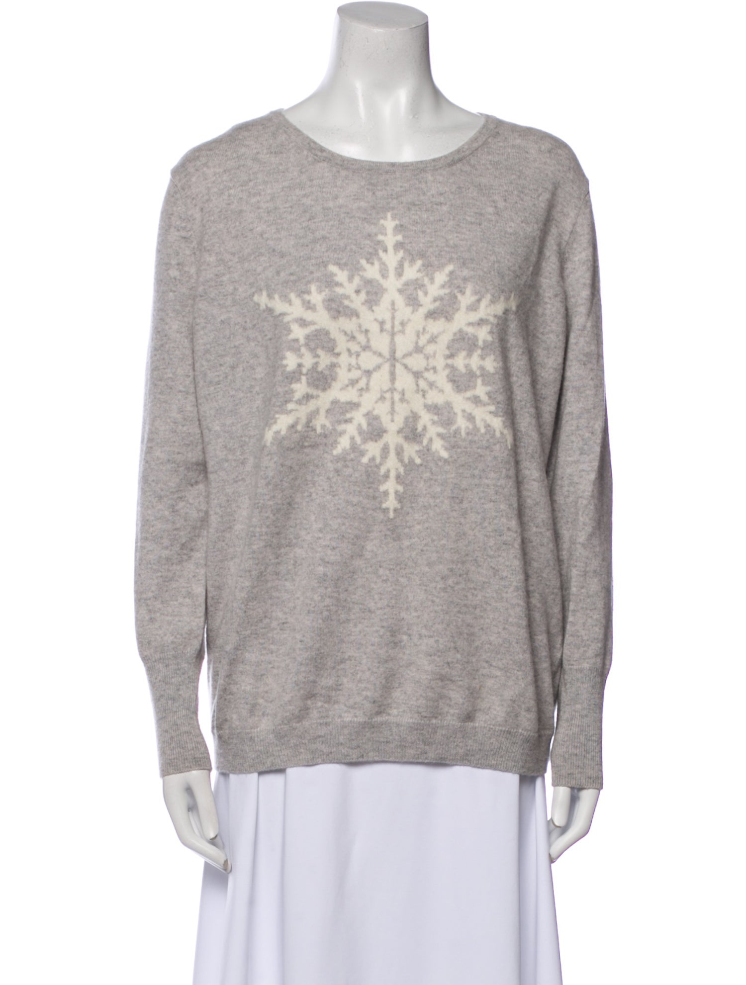 Pure Collection Cashmere Graphic Print Sweater
