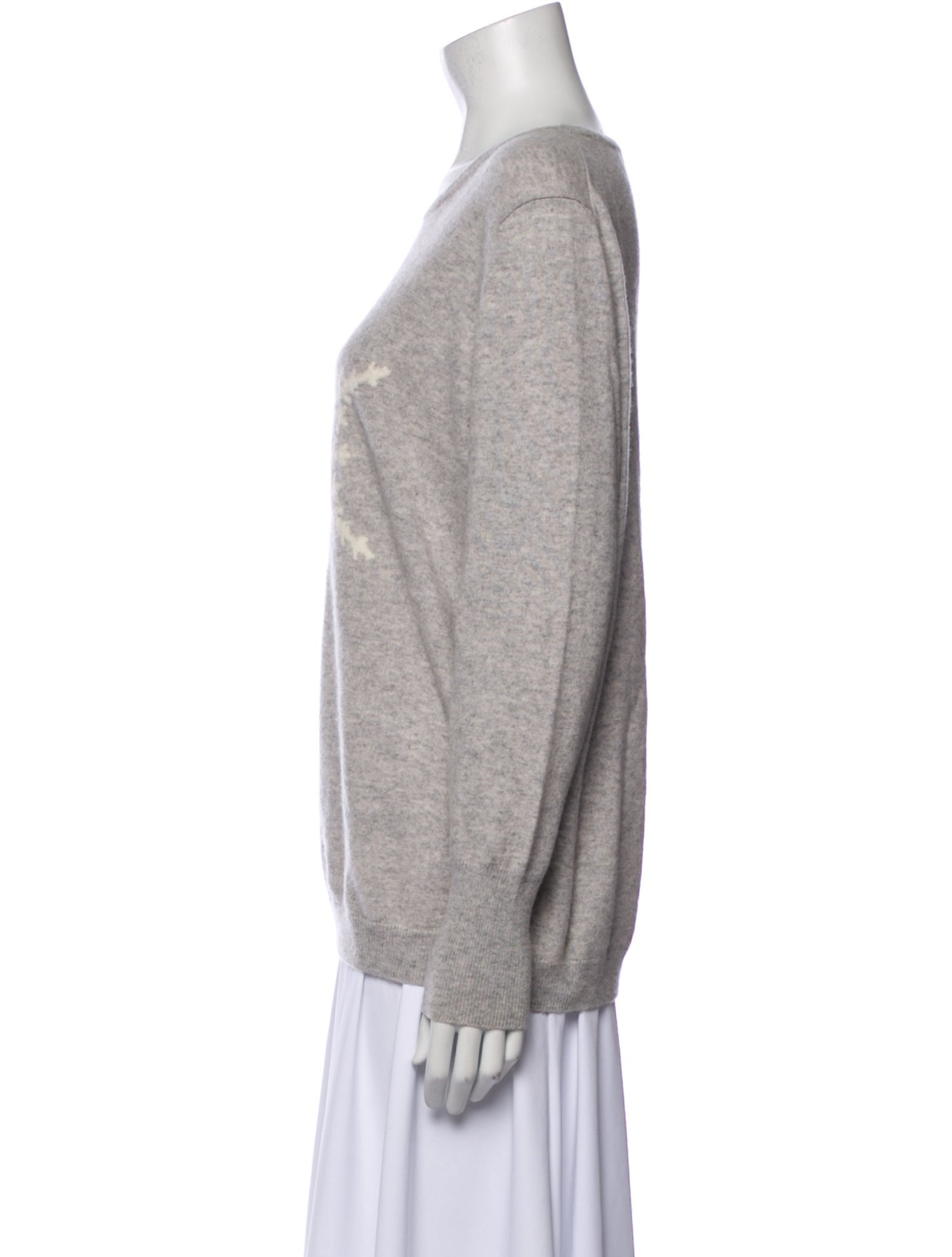 Pure Collection Cashmere Graphic Print Sweater