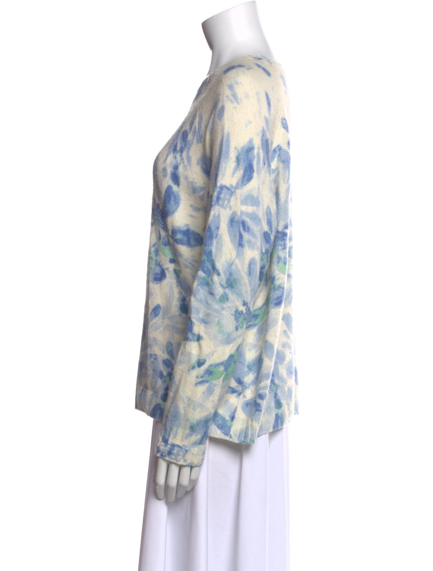 Pure Collection Cashmere Printed Sweater