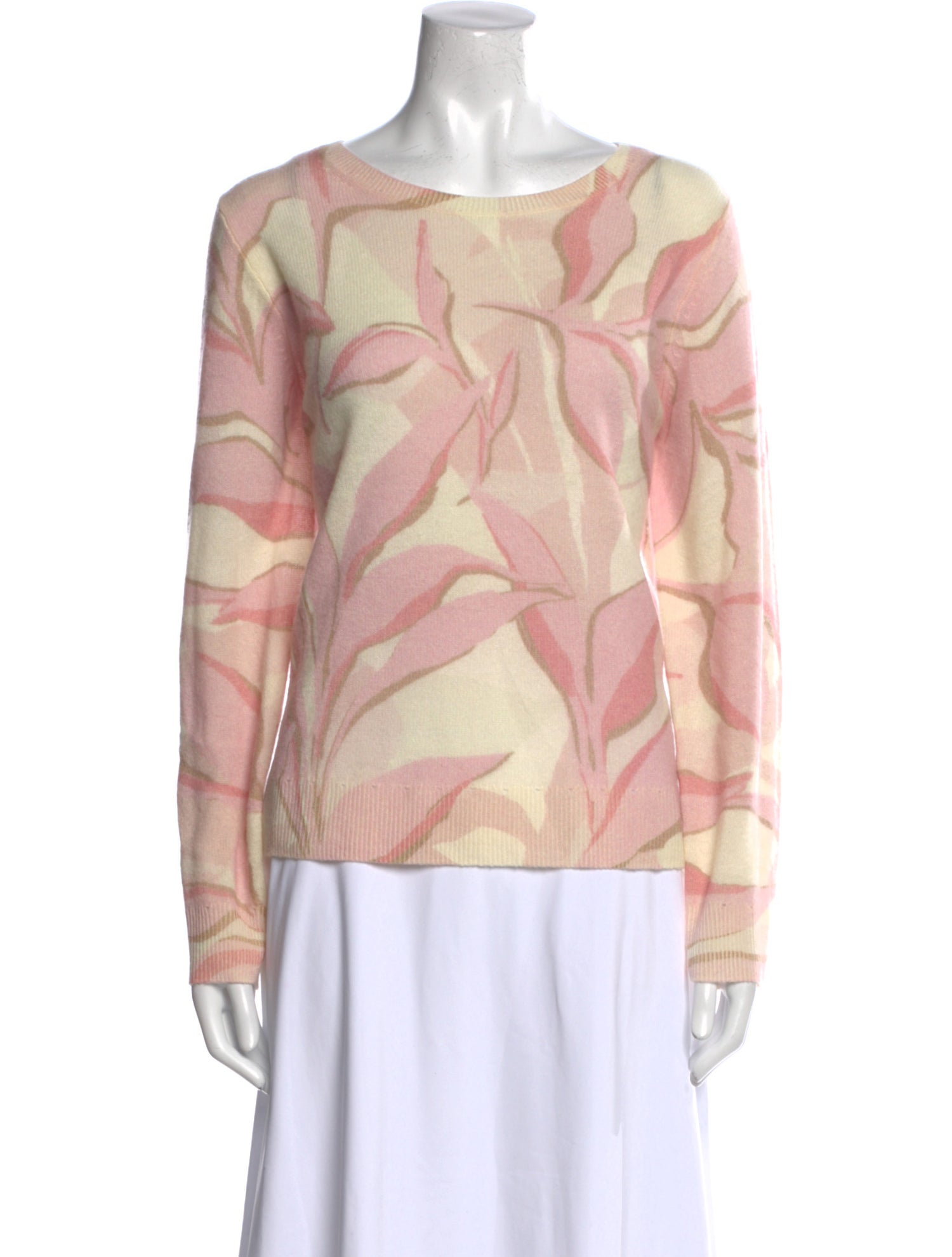 Pure Collection Cashmere Printed Sweater