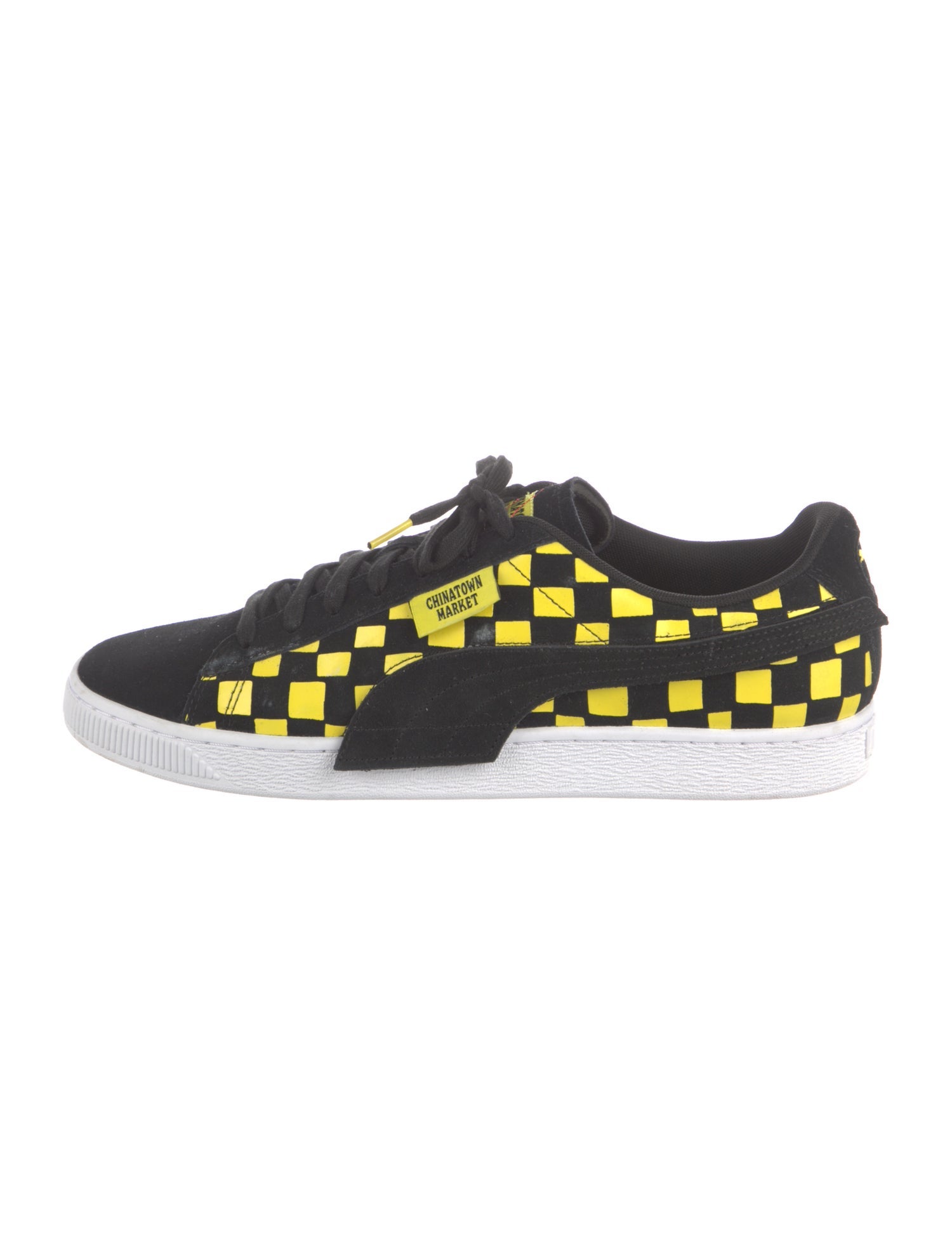 PUMA x CHINATOWN MARKET Suede Plaid Print Sneakers