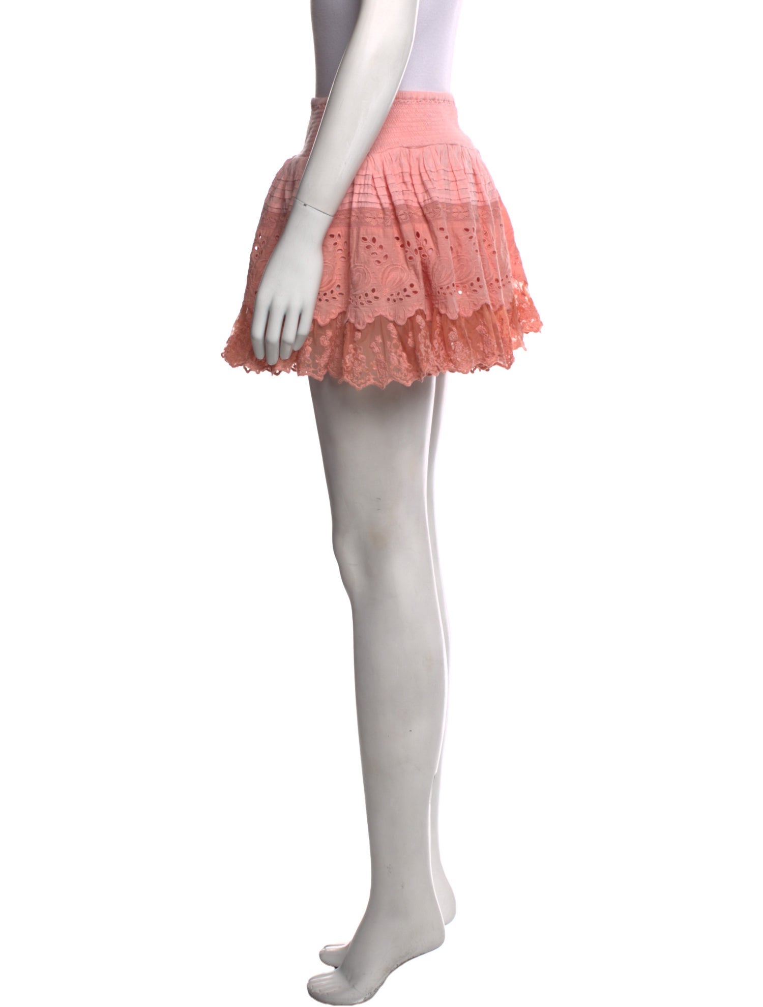 Place Nationale Colorblock Pattern Mini Skirt