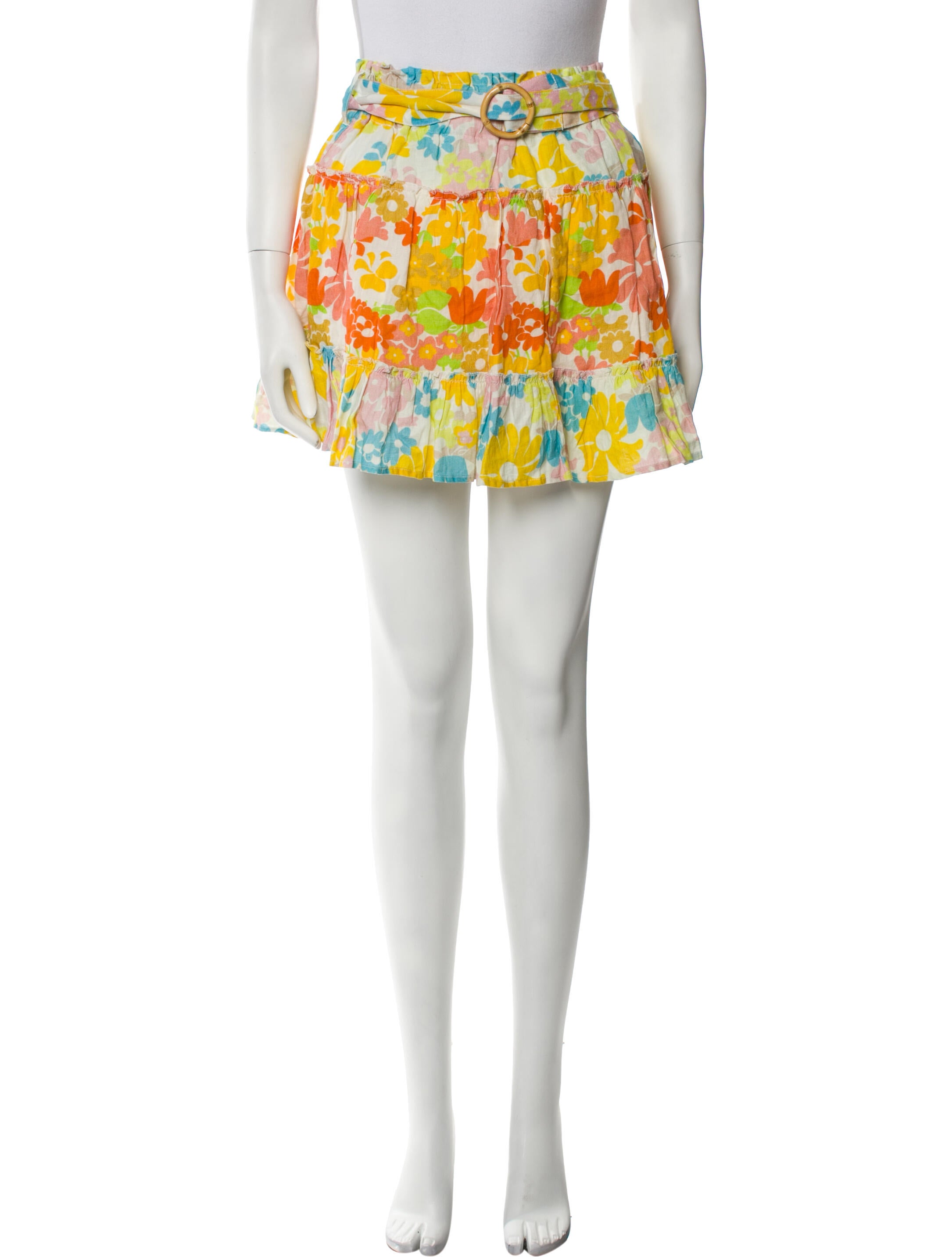 Place Nationale Linen Mini Skirt