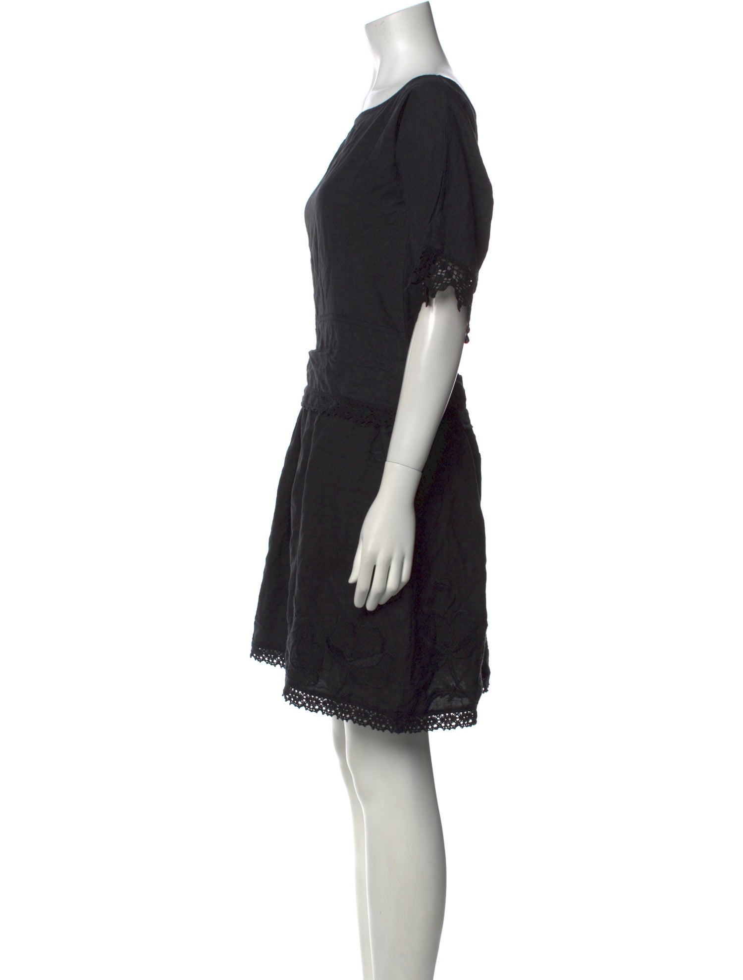 Place Nationale Bateau Neckline Mini Dress