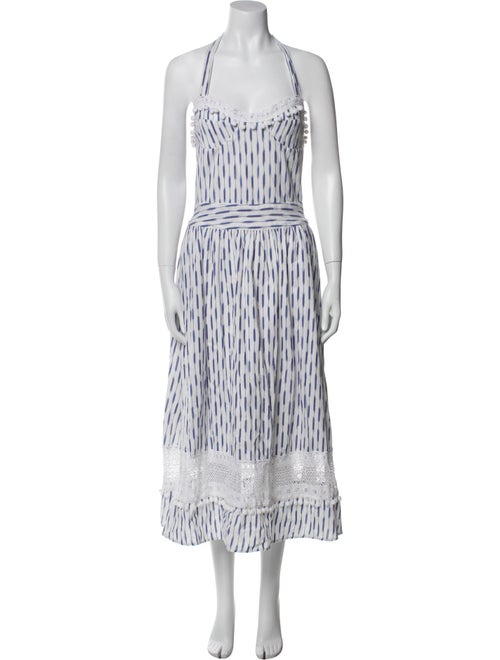 Place Nationale Striped Midi Length Dress
