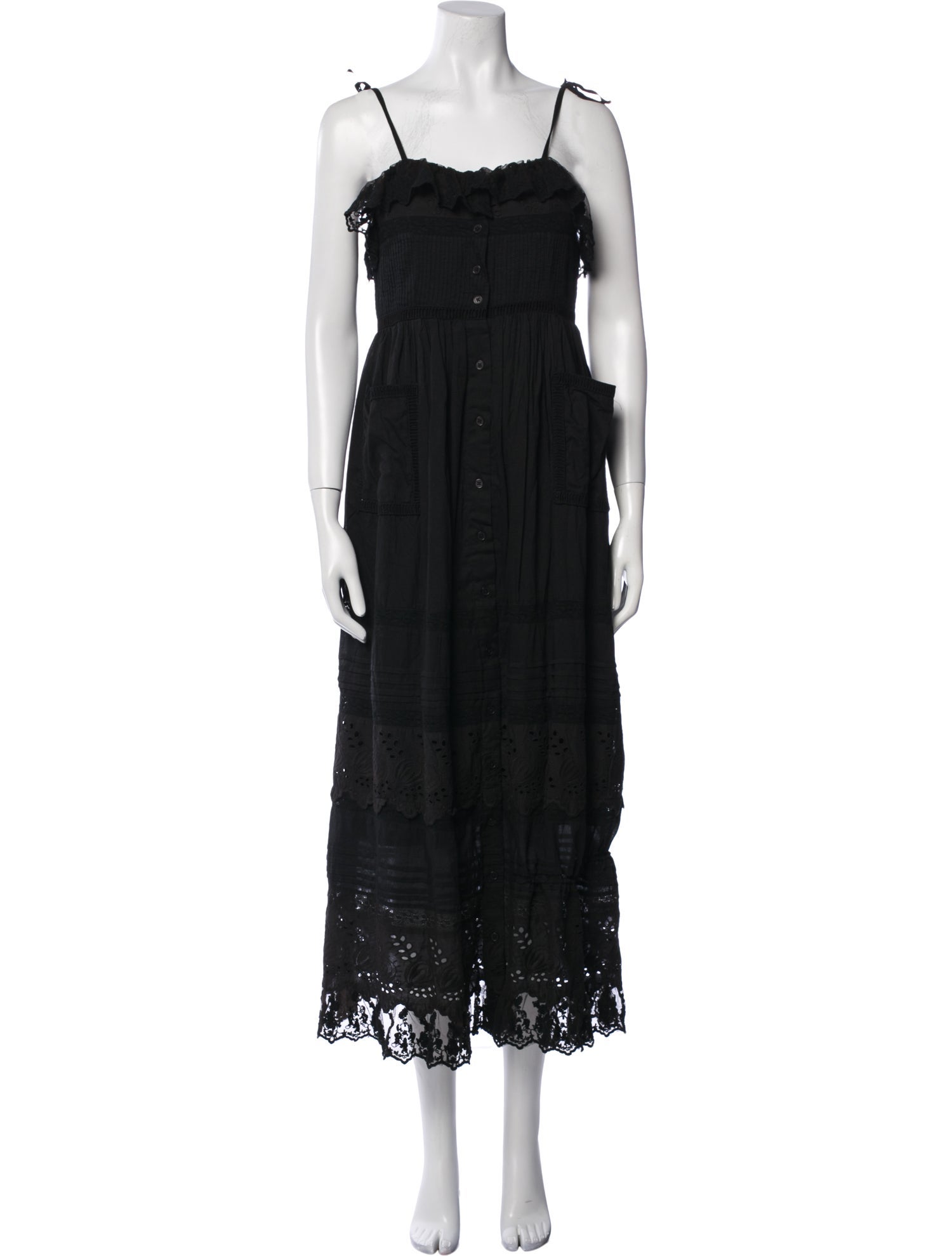 Place Nationale Square Neckline Long Dress w/ Tags