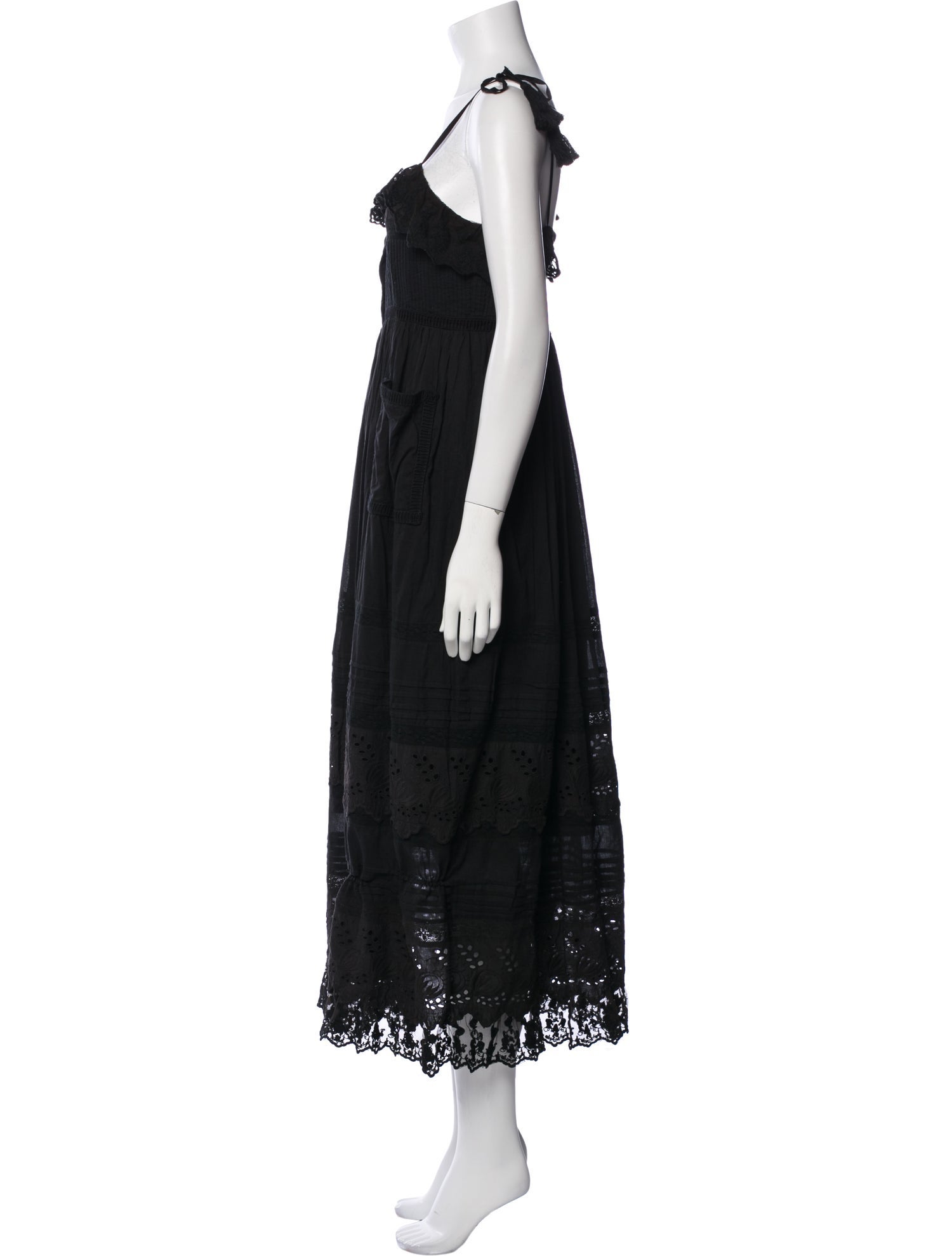 Place Nationale Square Neckline Long Dress w/ Tags