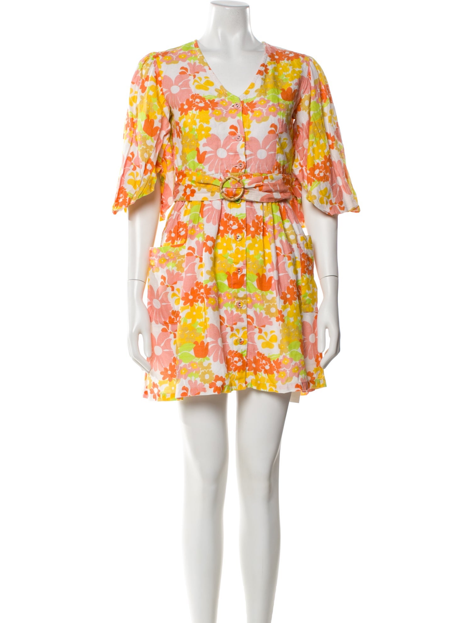 Place Nationale Linen Mini Dress