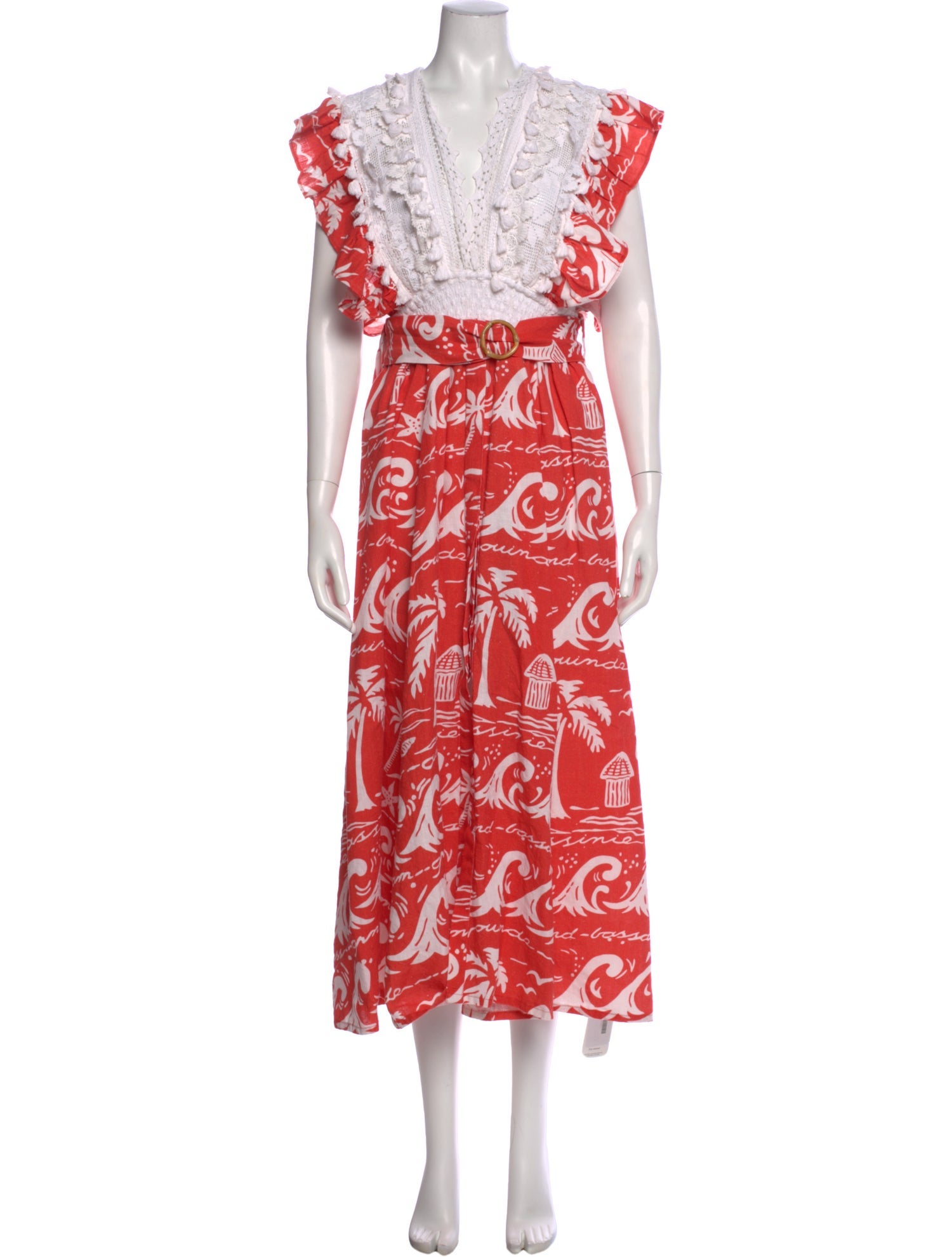 Place Nationale Printed Long Dress