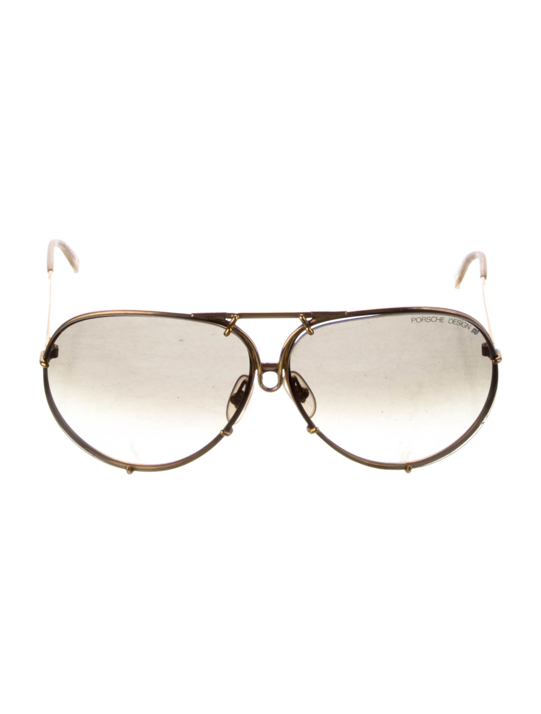 Porsche Carrera Aviator Gradient Sunglasses Gold Sunglasses