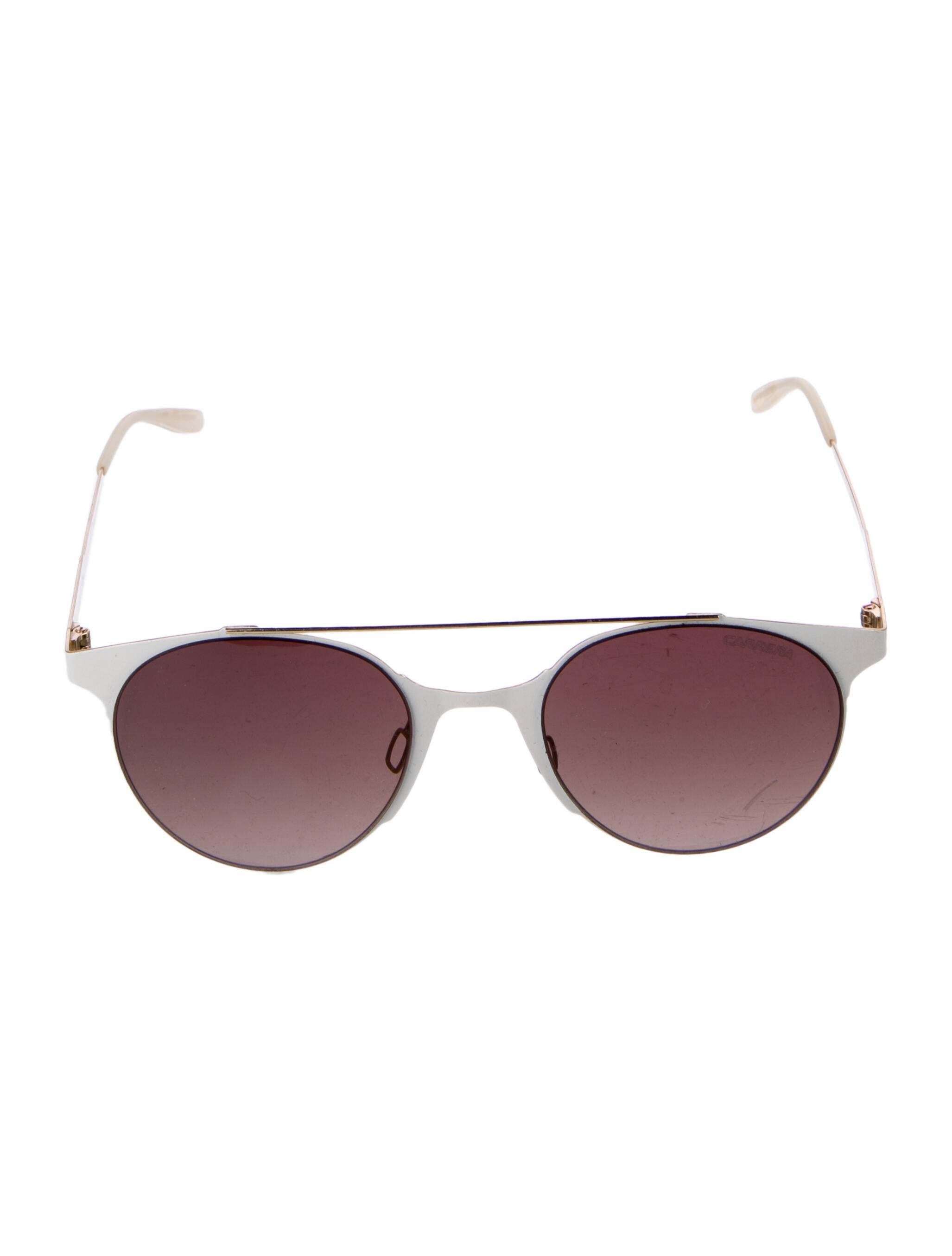 Porsche Carrera Aviator Tinted Sunglasses White Sunglasses