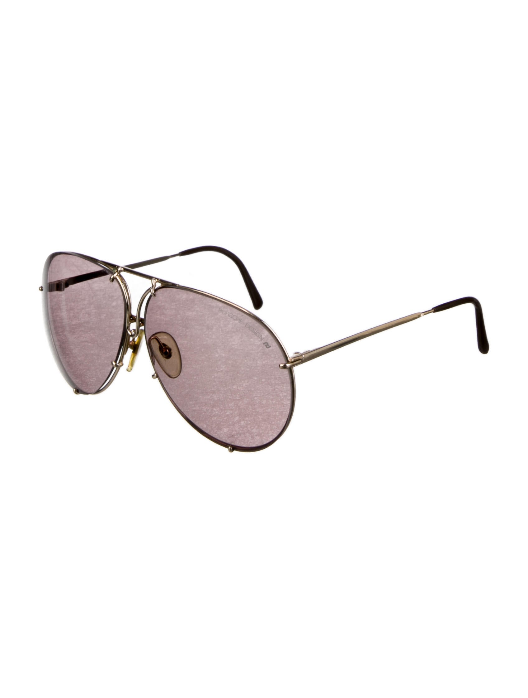 Porsche Carrera Aviator Tinted Sunglasses Gold Sunglasses