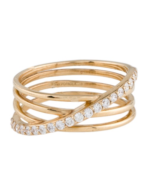 PDPAOLA 14K Lab-Grown Diamond Crossover Ring