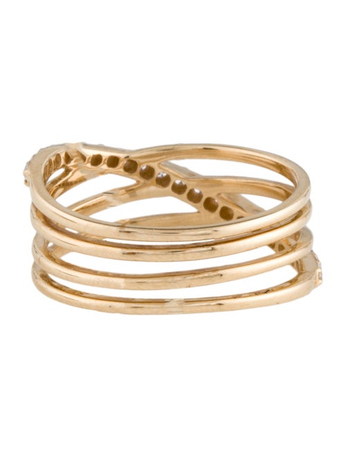 PDPAOLA 14K Lab-Grown Diamond Crossover Ring