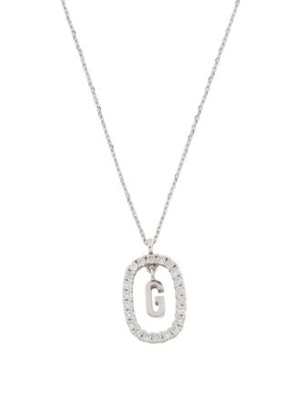 PDPAOLA 18K Lab-Grown Diamond Letter G Pendant Necklace