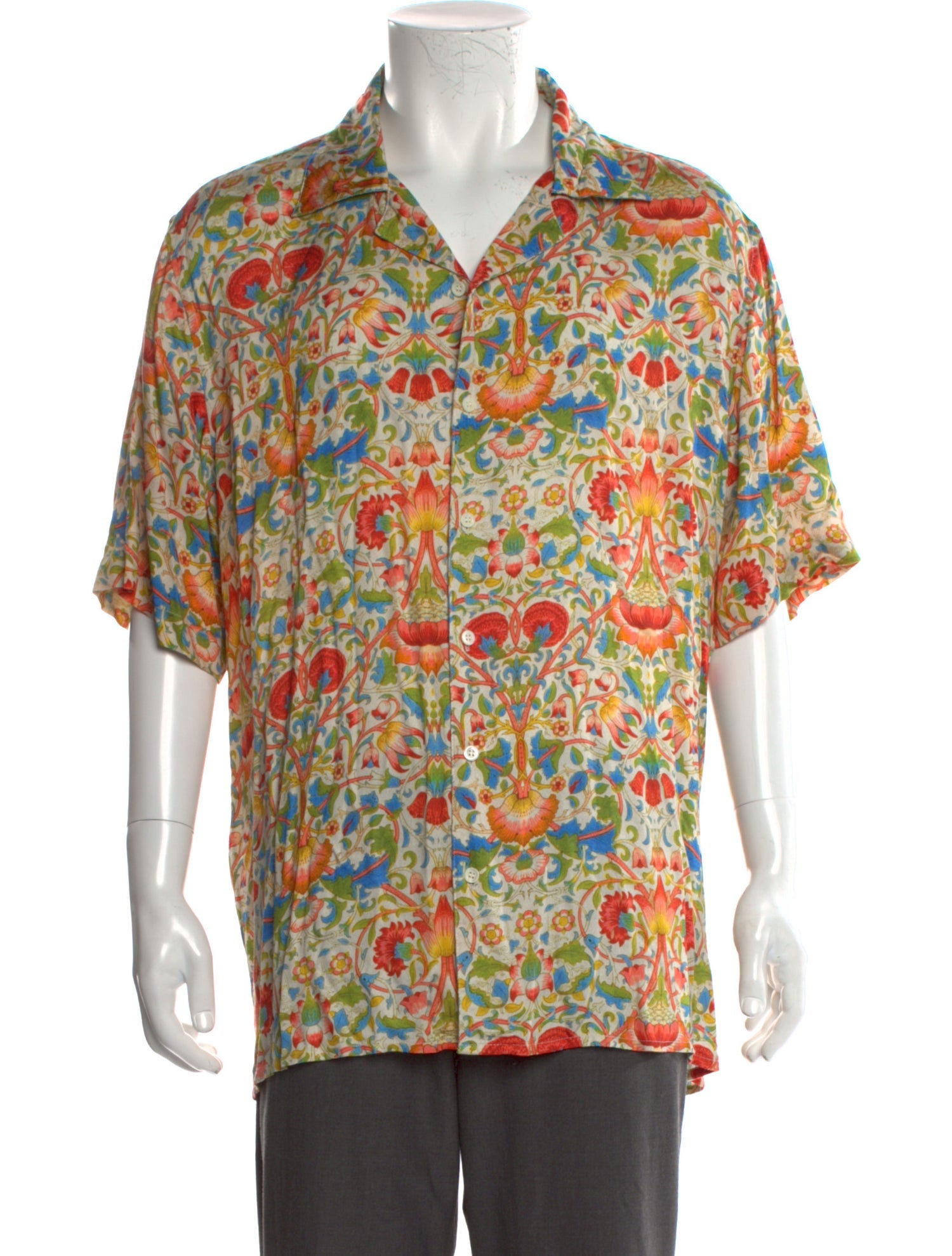 Perte D'ego Floral Print Short Sleeve Shirt