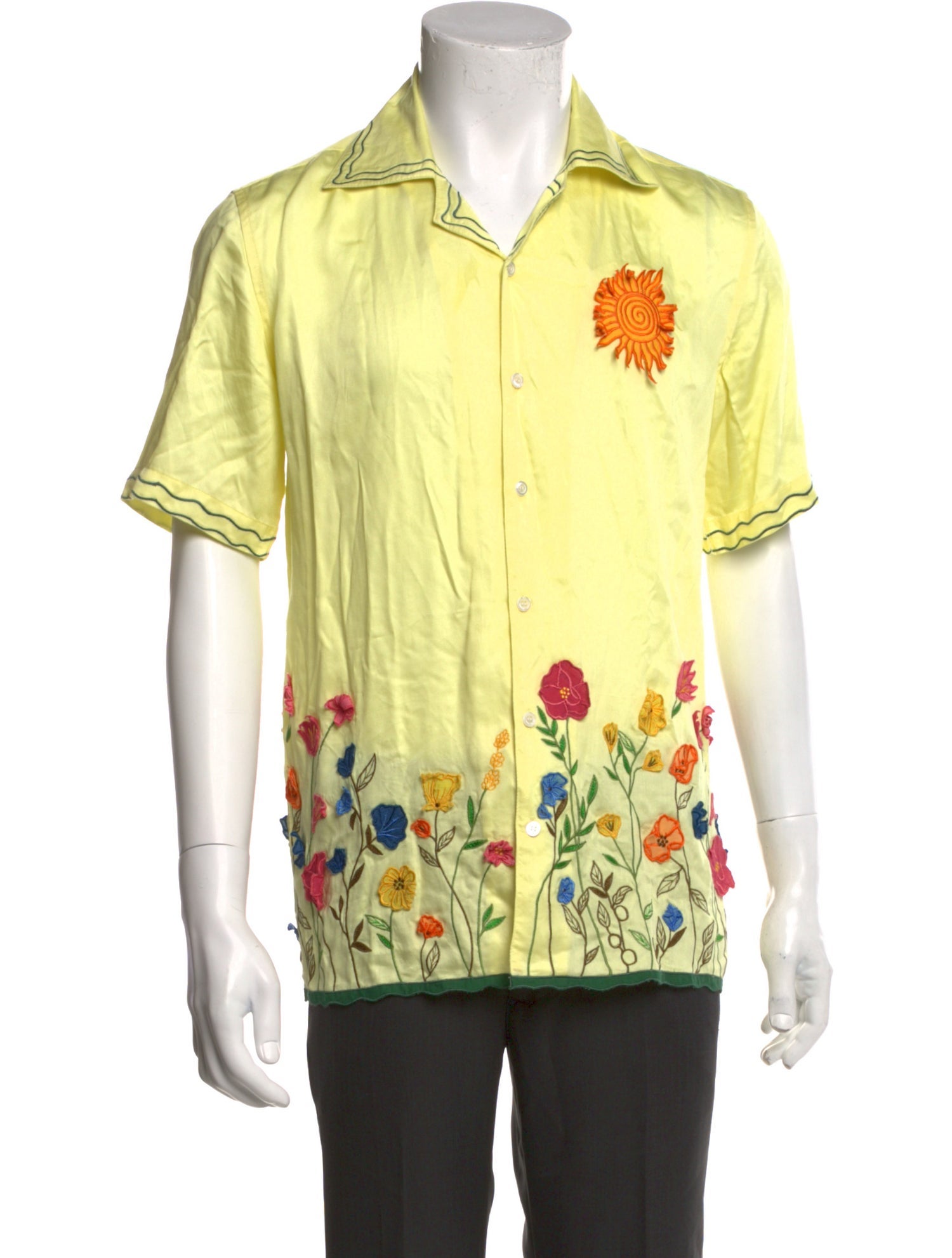 Perte D'ego Floral Print Short Sleeve Shirt