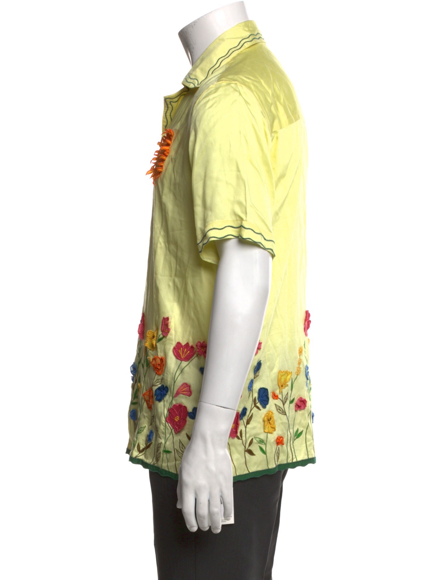 Perte D'ego Floral Print Short Sleeve Shirt