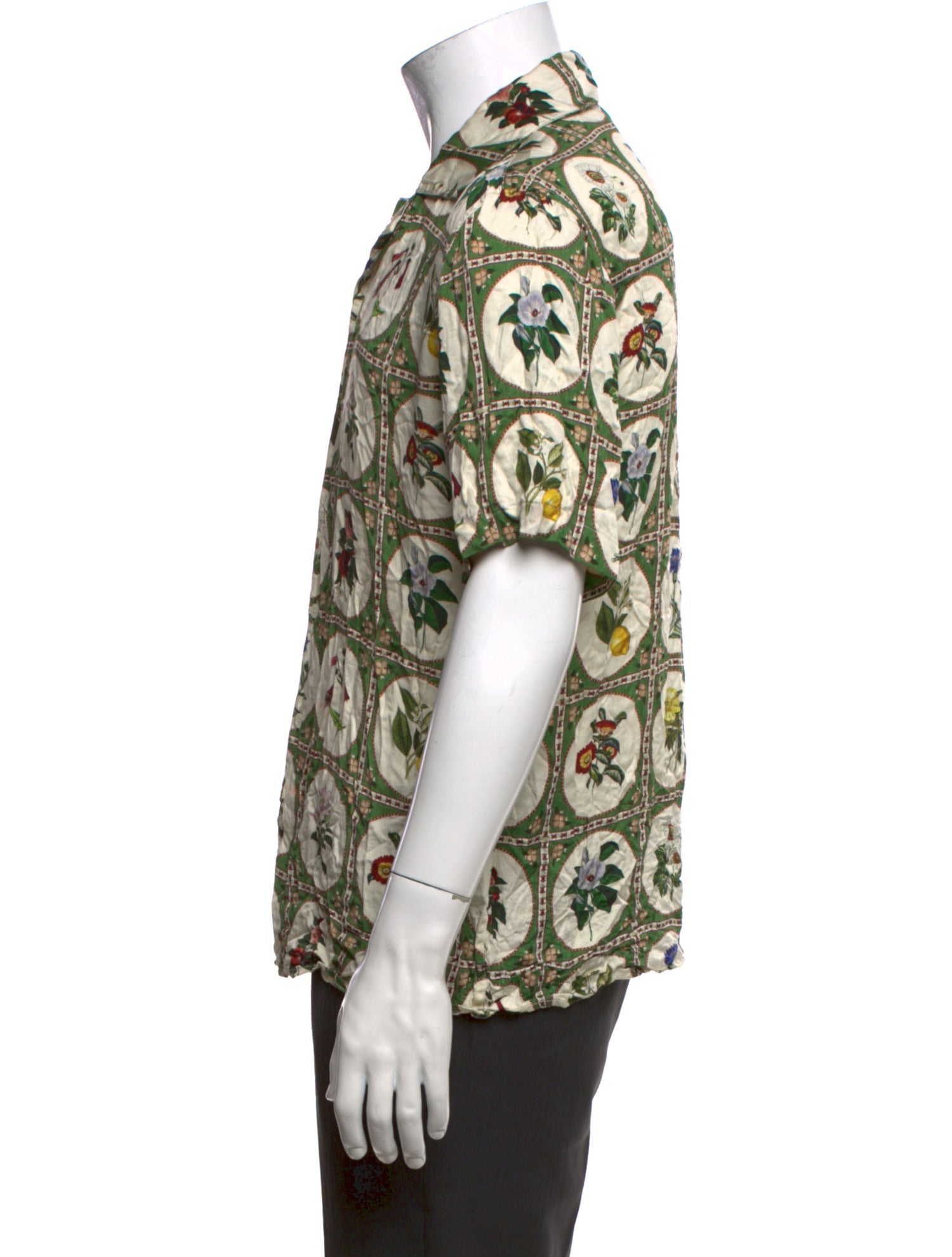Perte D'ego Floral Print Short Sleeve Shirt