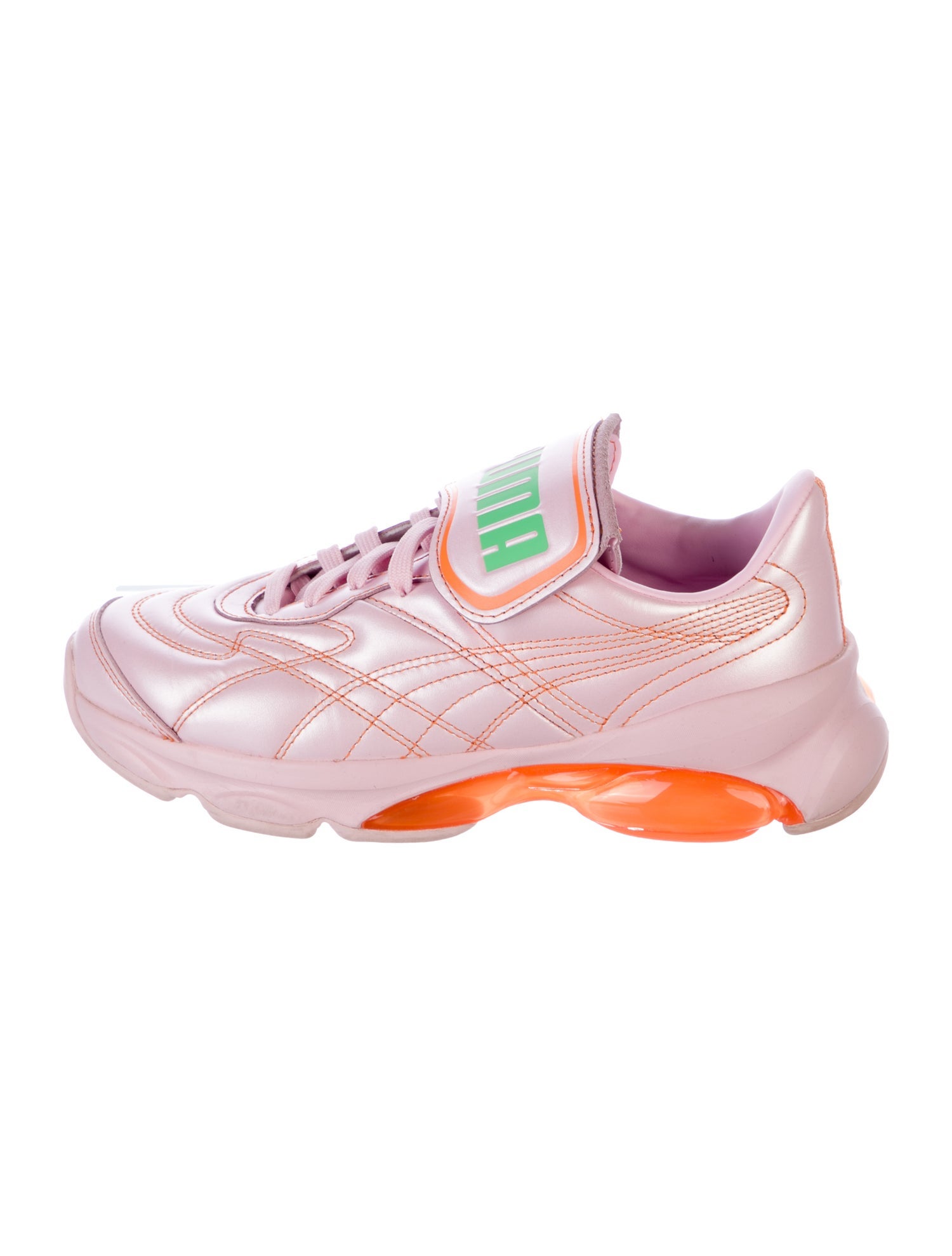 Puma x Dua Lipa Leather Graphic Print Athletic Sneakers