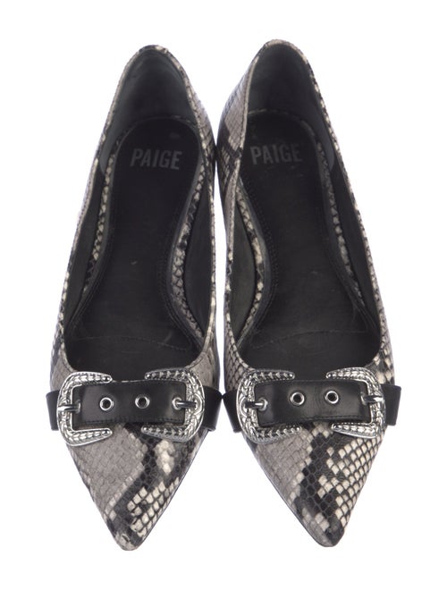 Paige Denim Snakeskin Animal Print Flats