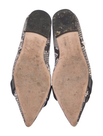 Paige Denim Snakeskin Animal Print Flats