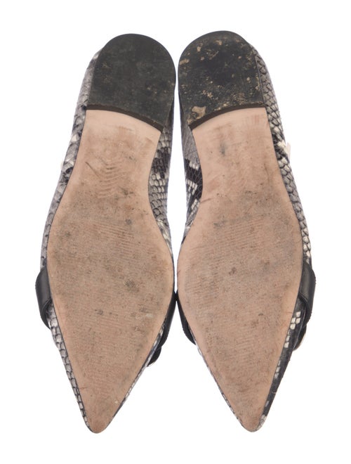 Paige Denim Snakeskin Animal Print Flats