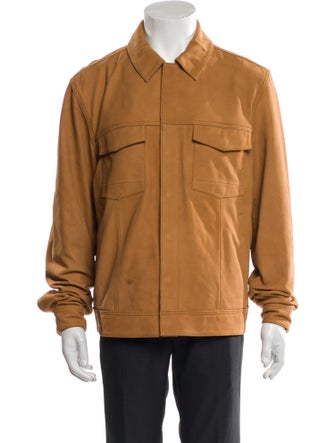 Paige Denim Leather Utility Jacket