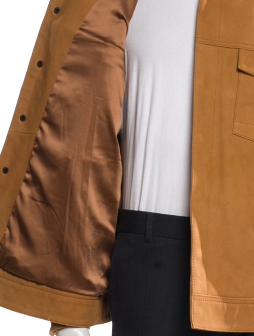 Paige Denim Leather Utility Jacket