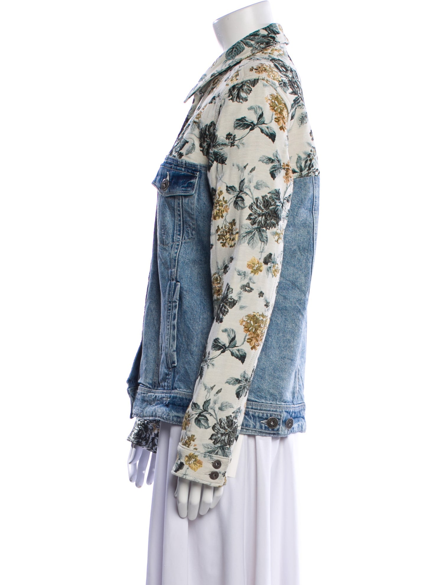 Paige Denim Printed Denim Jacket