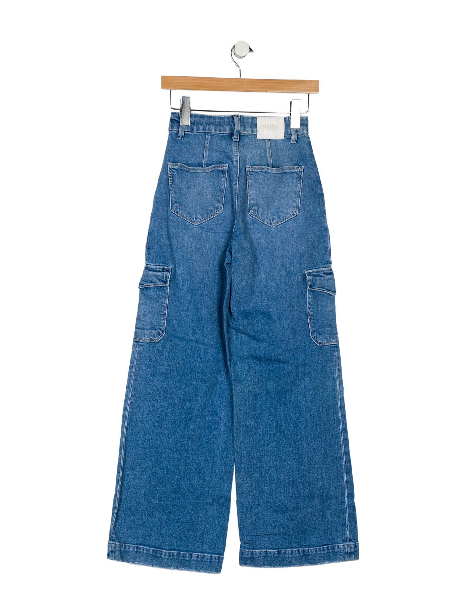 Paige Denim Mid-Rise Wide Leg Jeans