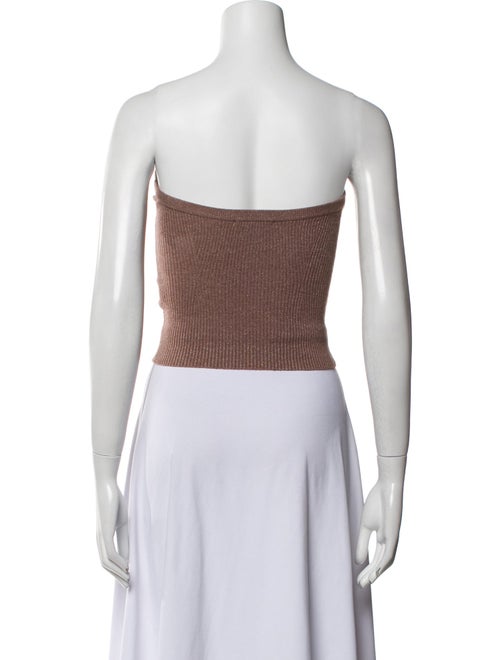 Paige Denim Wool Strapless Crop Top