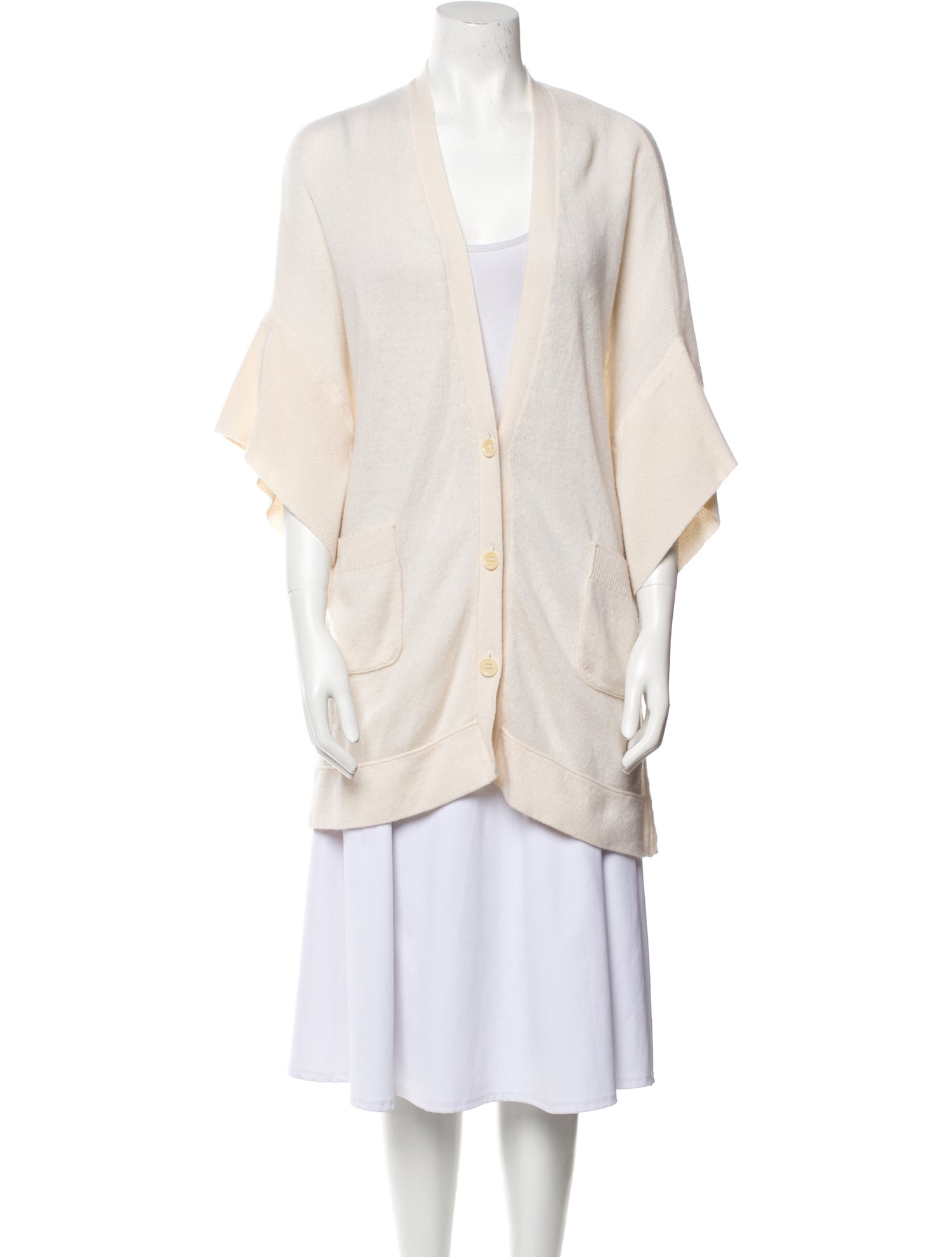 Peter Duffy New York Cashmere Plunge Neckline Sweater