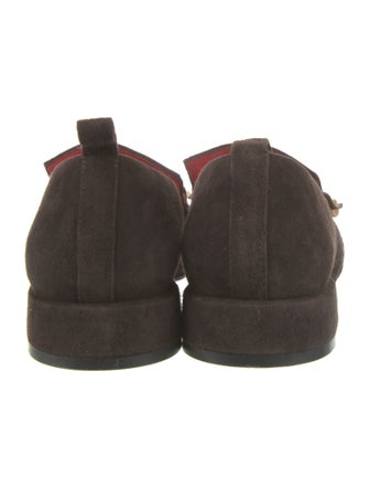 Pas de Rouge Suede Loafers