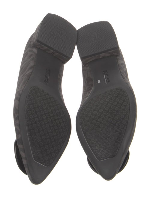 Pas de Rouge Suede Animal Print Ballet Flats