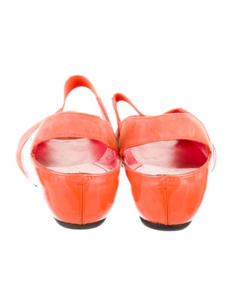 Pas de Rouge Suede Slingback Flats