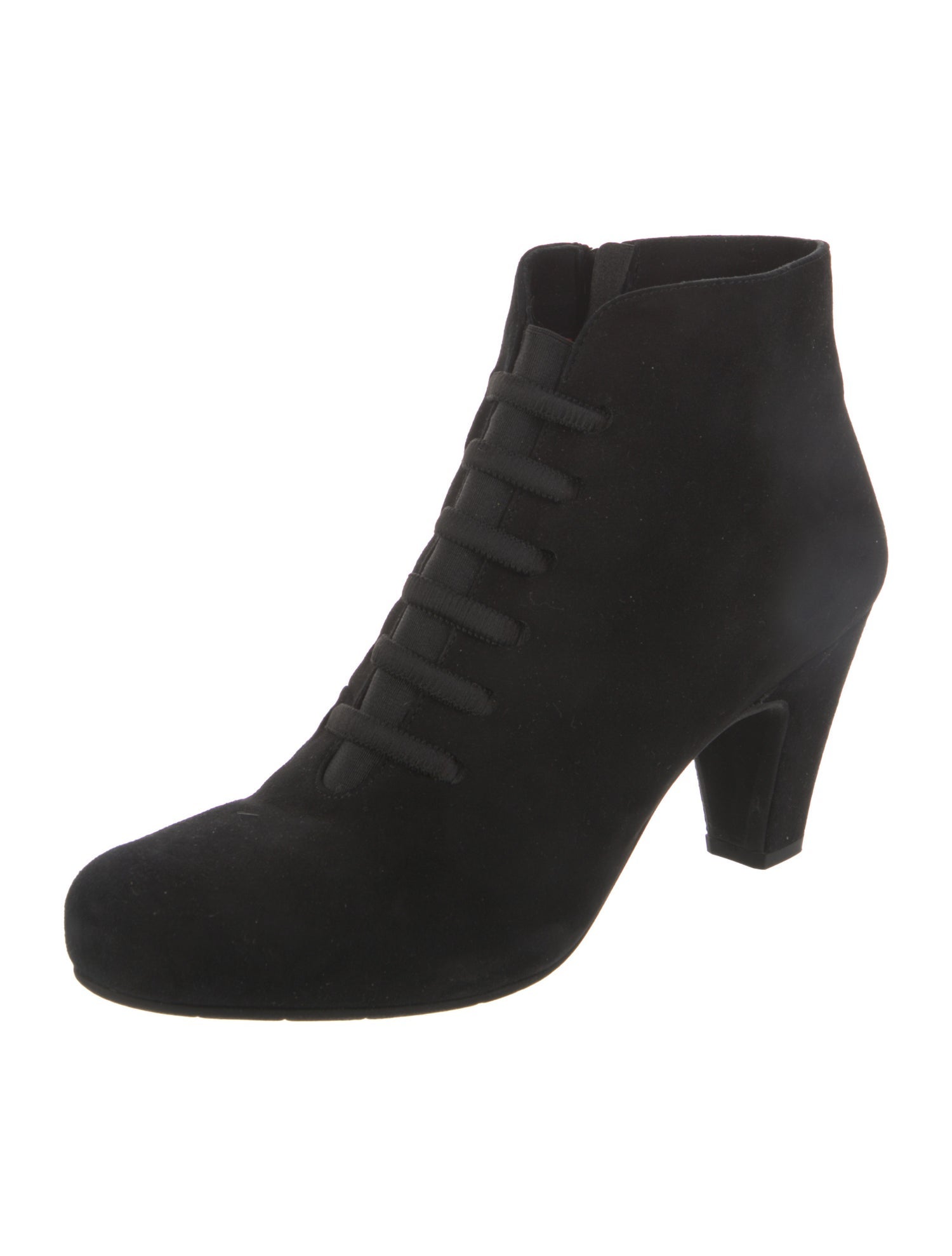 Pas de Rouge Suede Lace-Up Boots