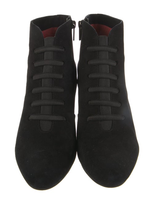 Pas de Rouge Suede Lace-Up Boots